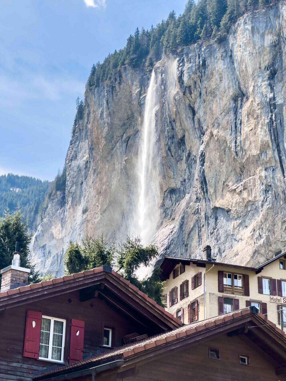 Lauterbrunnen Village Waterfall