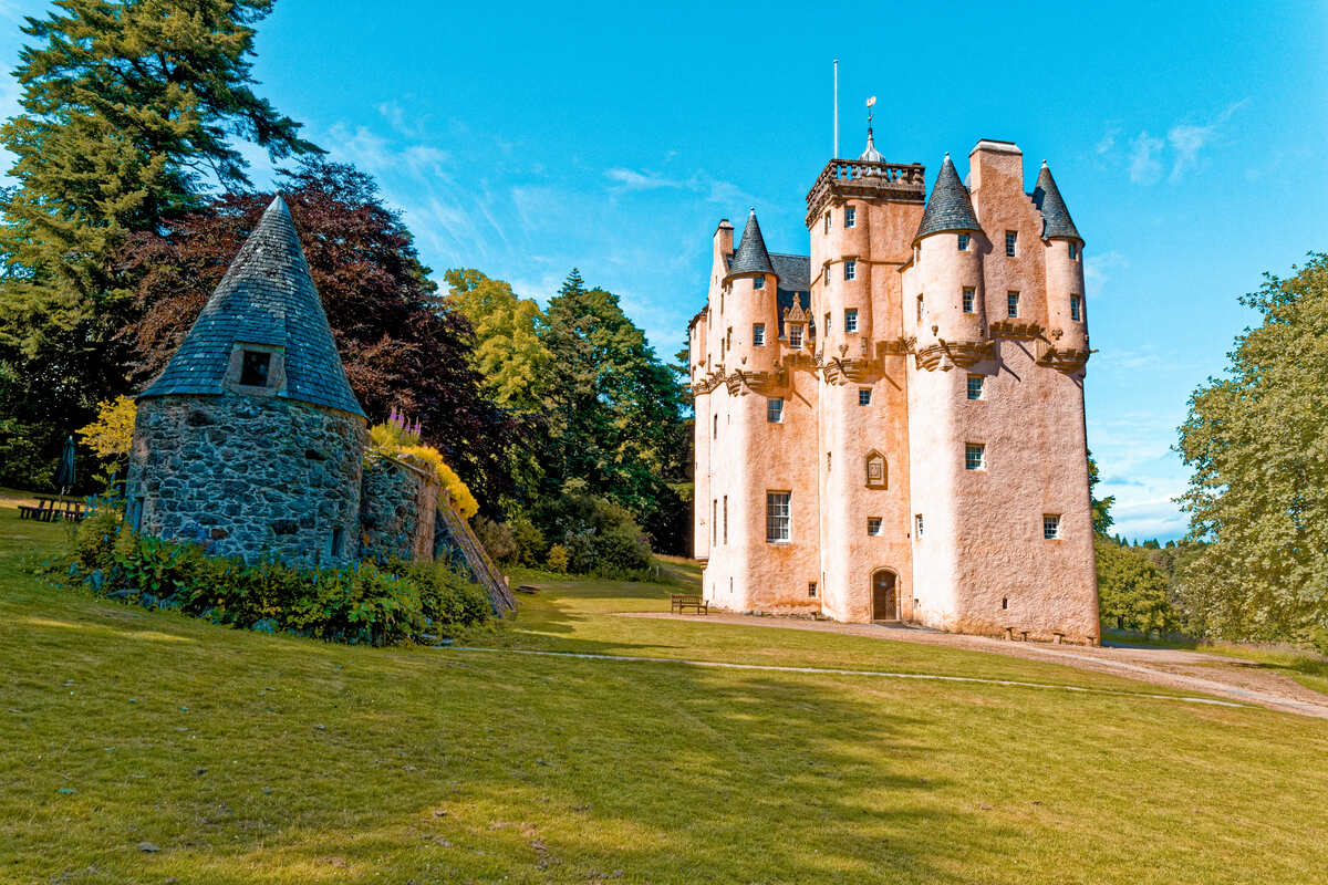 Craigievar Castle in Scotland UK