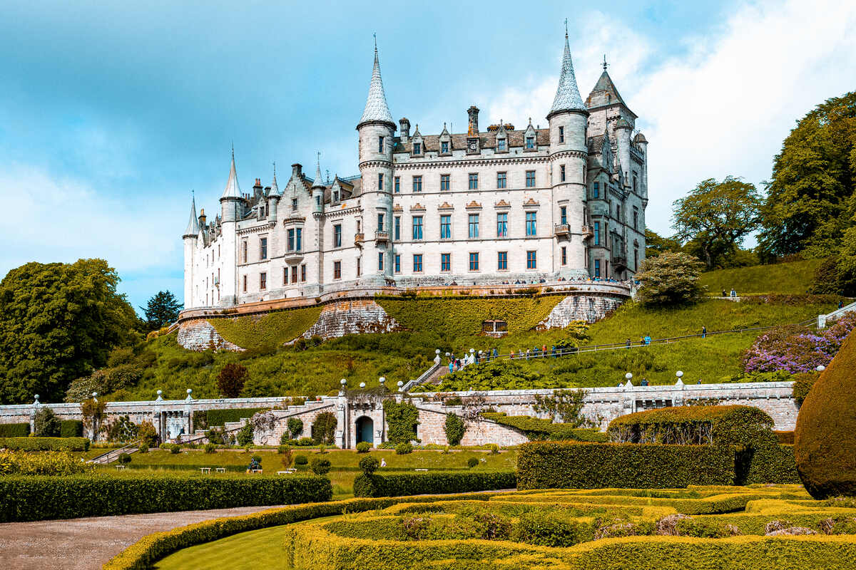 dunrobin castle in Scotland UK