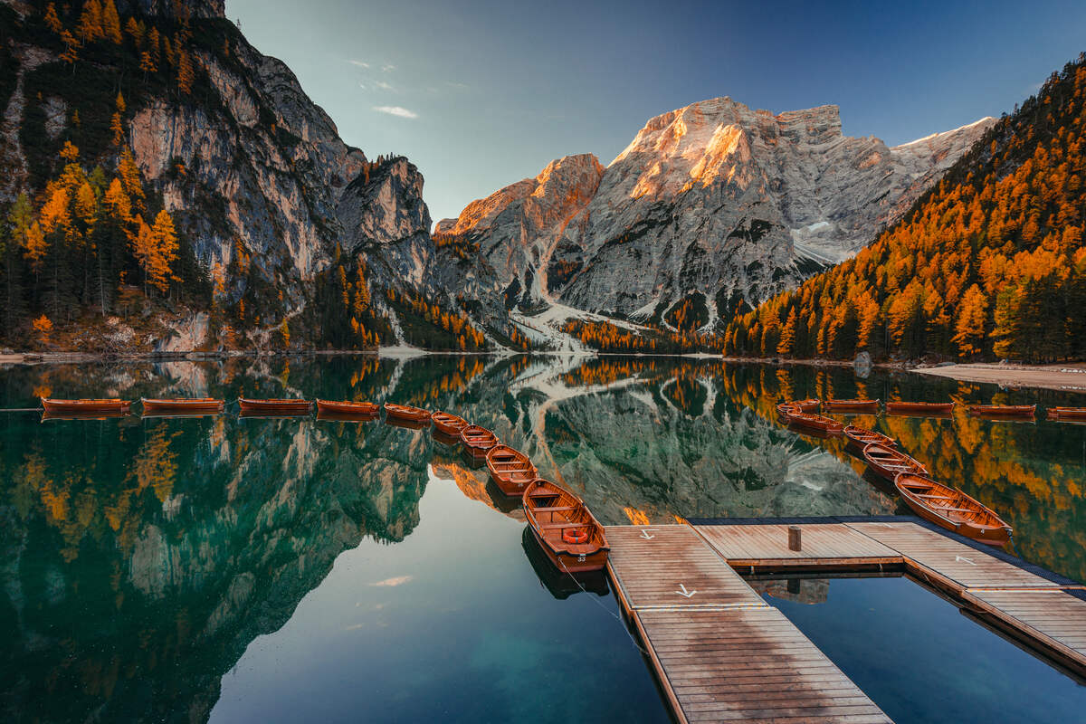 Lago di Braies in Italy