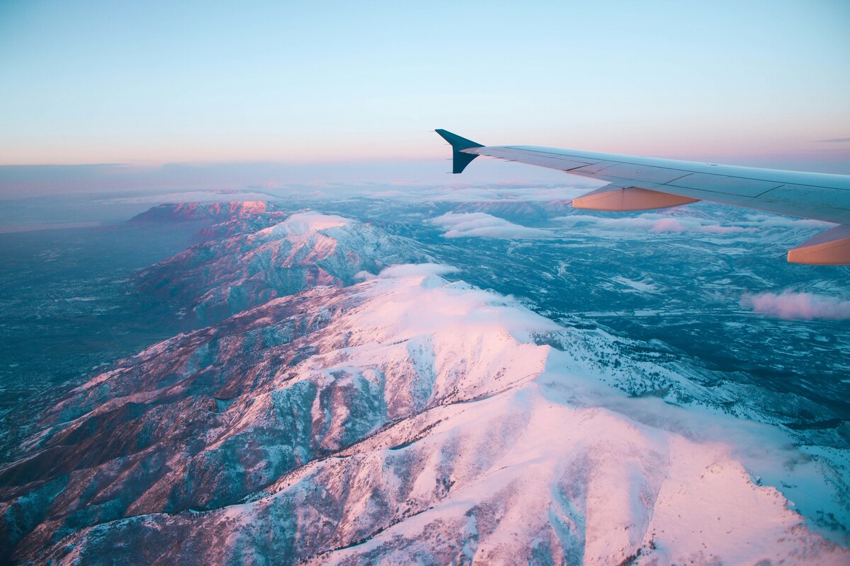 Long Haul Flight Tips – view of mountains from window