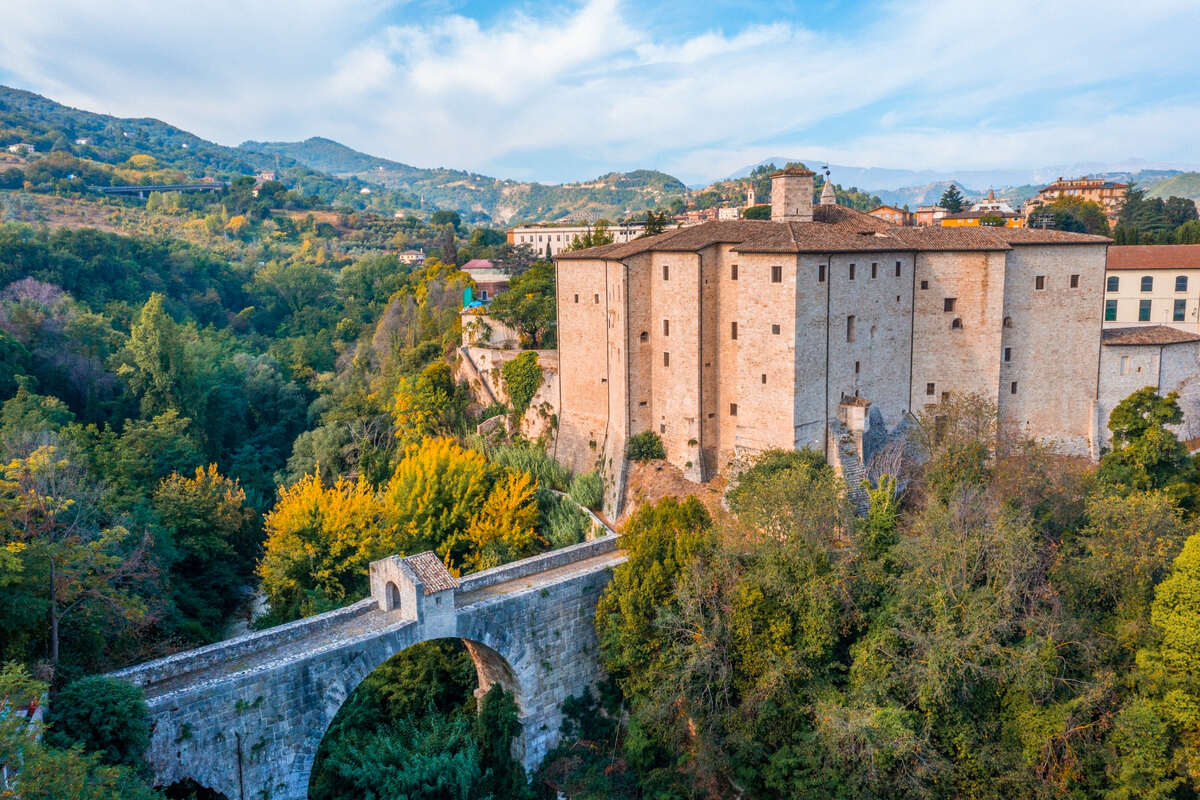 Malatesta castle in Ascoli Piceno in Italy