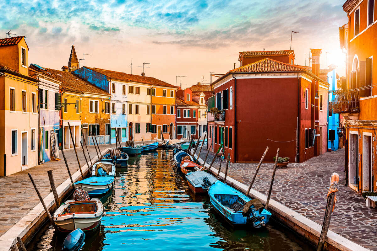 Burano Islang Venice Italy