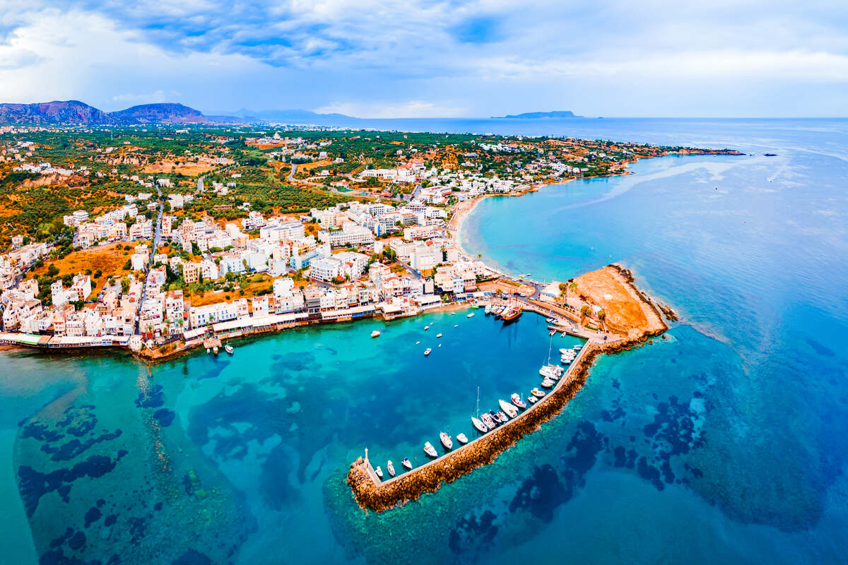 Panoramic view in Crete Greece