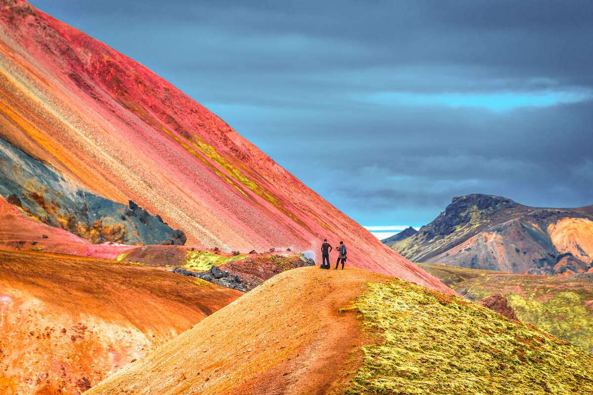 colorful mountains Landmannalaugar in Iceland