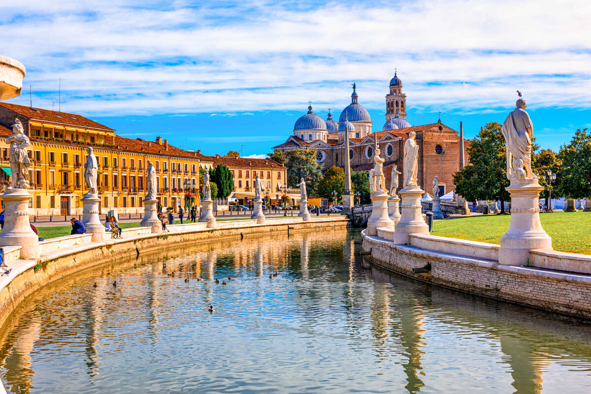 Prato della Valle, Padua in Italy