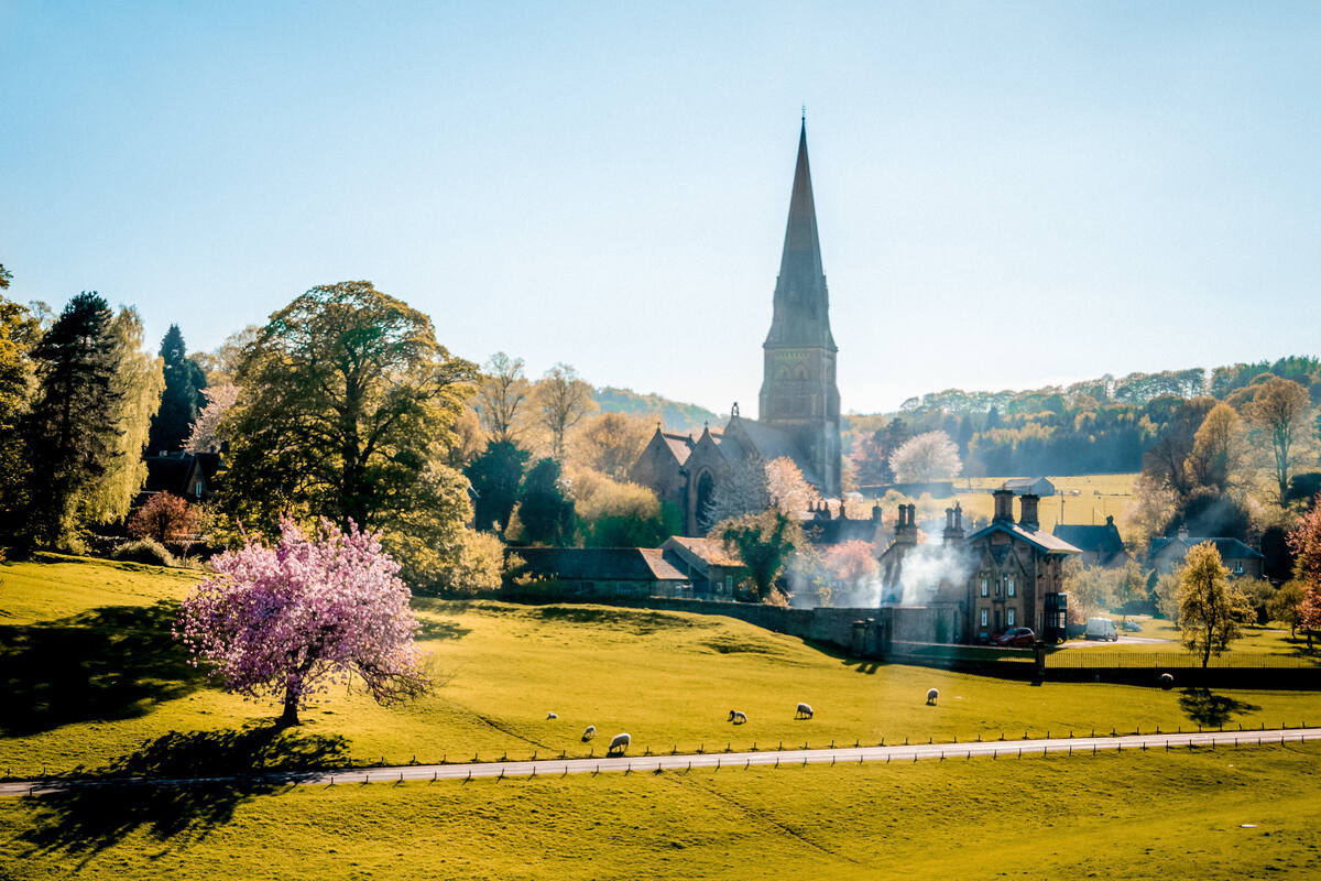 English village in Peak District