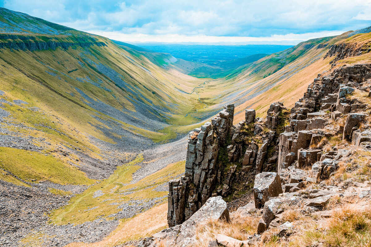 U shaped valley in North Pennines England