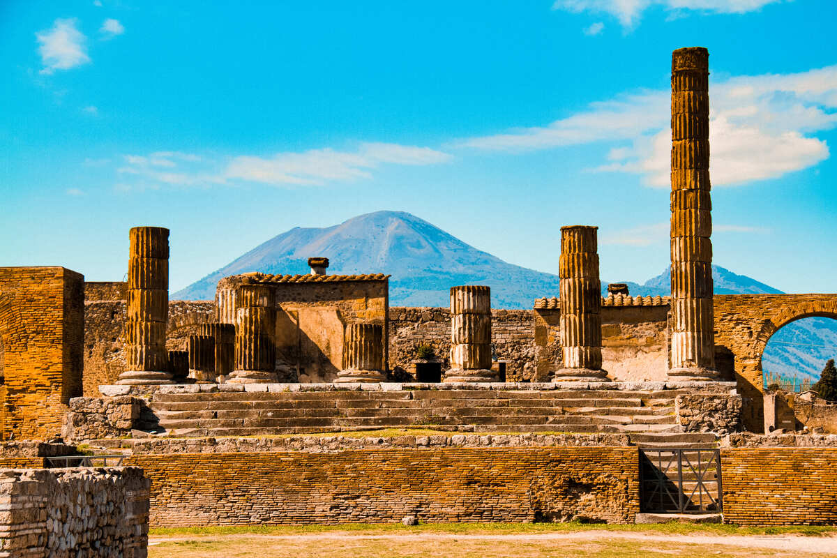 antique site of Pompeii in Italy