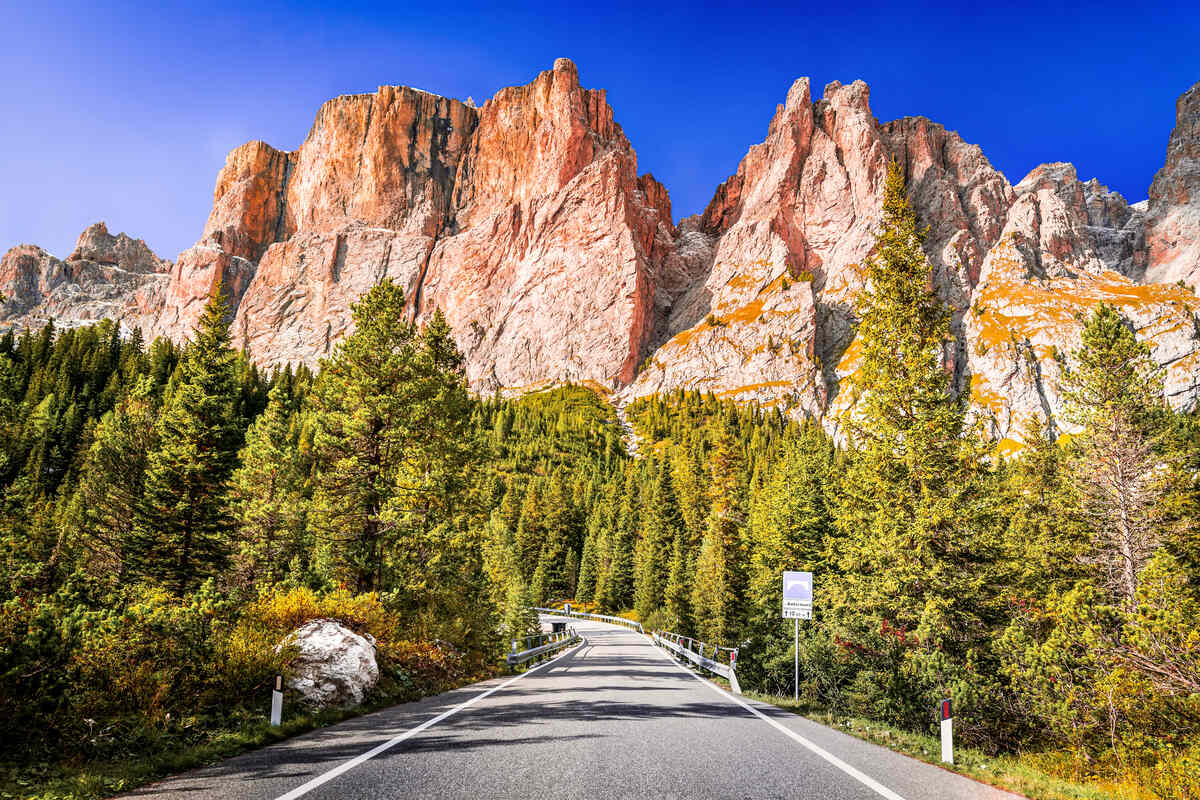 Great Dolomites Road in Italy