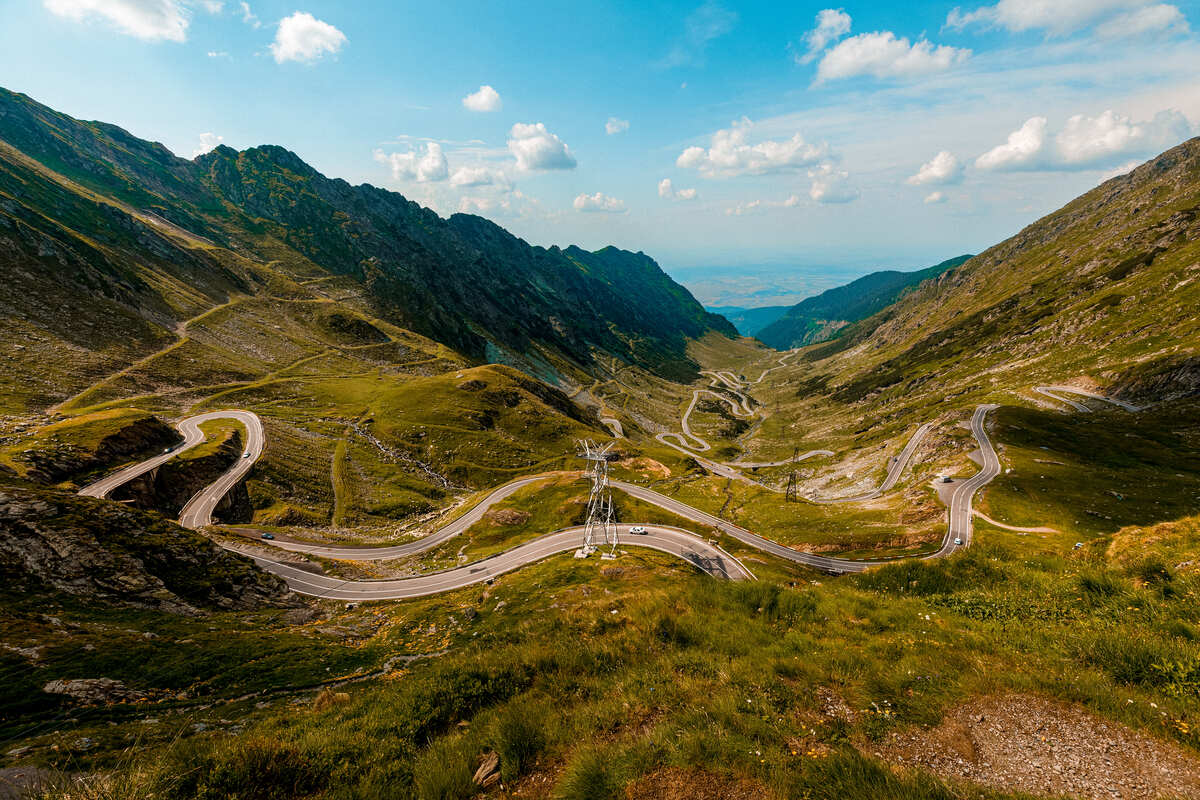 Transfăgărășan Highway in Romania