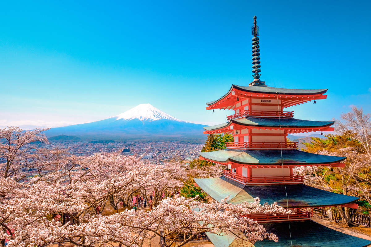 Mount Fuji view in Japan