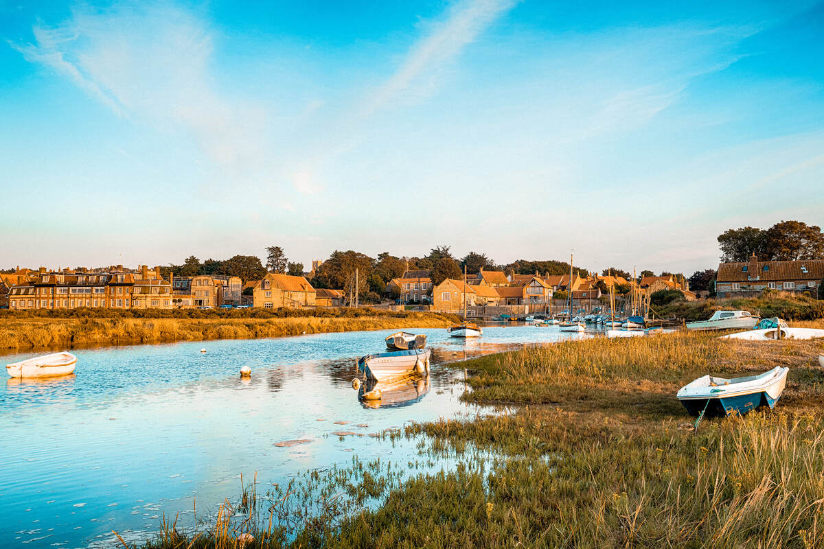 Blakeney seaside in Norfolk