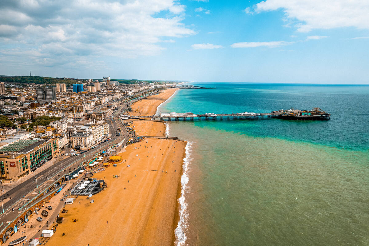 Brighton Seaside in UK