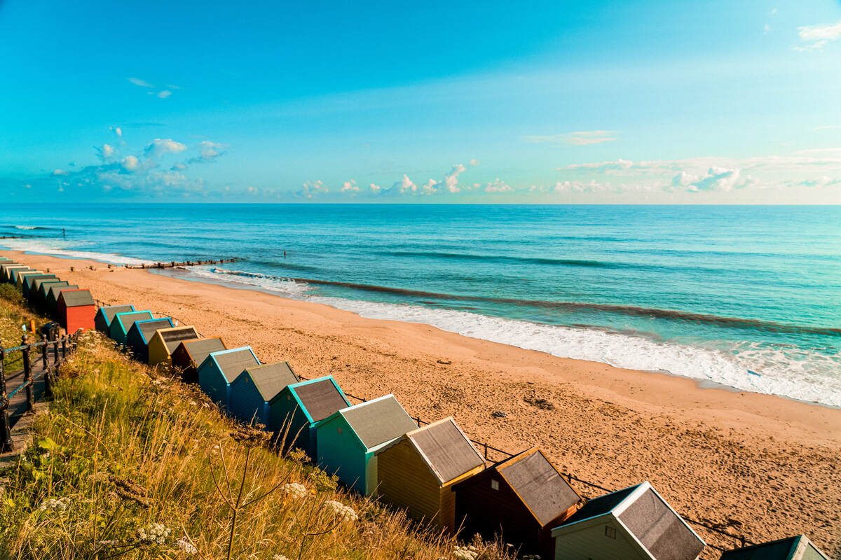 Mundesley seaside in Norfolk