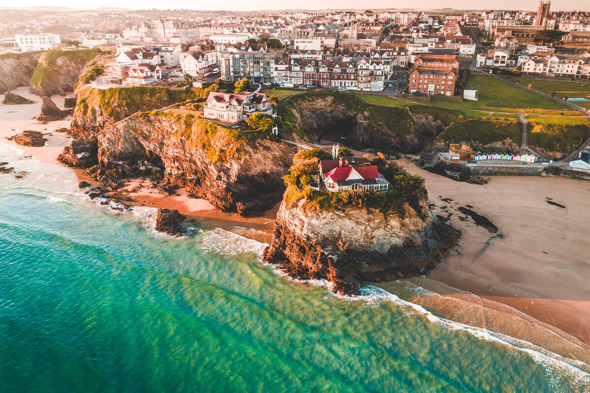 Newquay Seaside in UK